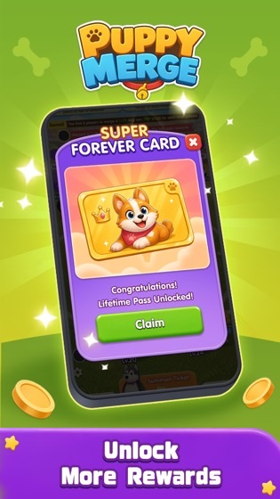 Super Forever Card reward screen